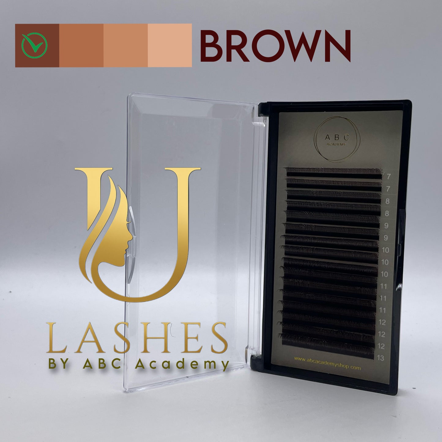 U LASHES 0,07C curl Mix BROWN
