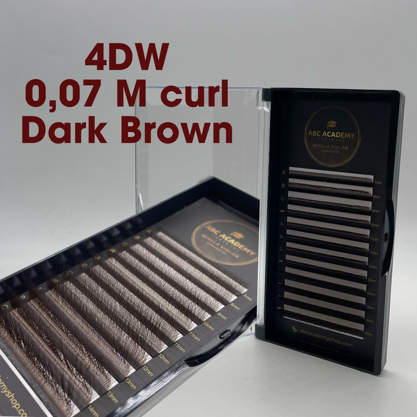 4D M curl 0,07 MIX DARK BROWN