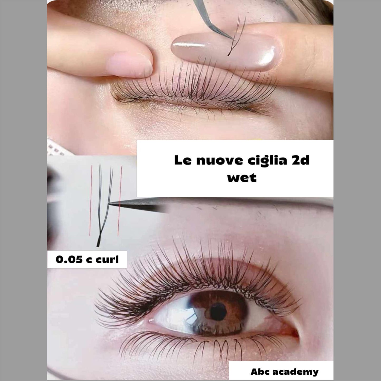 U lashes 0,05 C CURL MIX