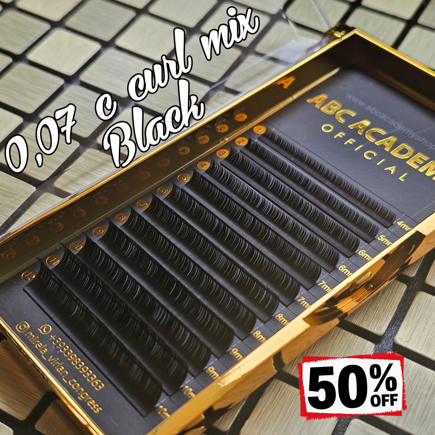 0,07 c curl mix Black 50% discount
