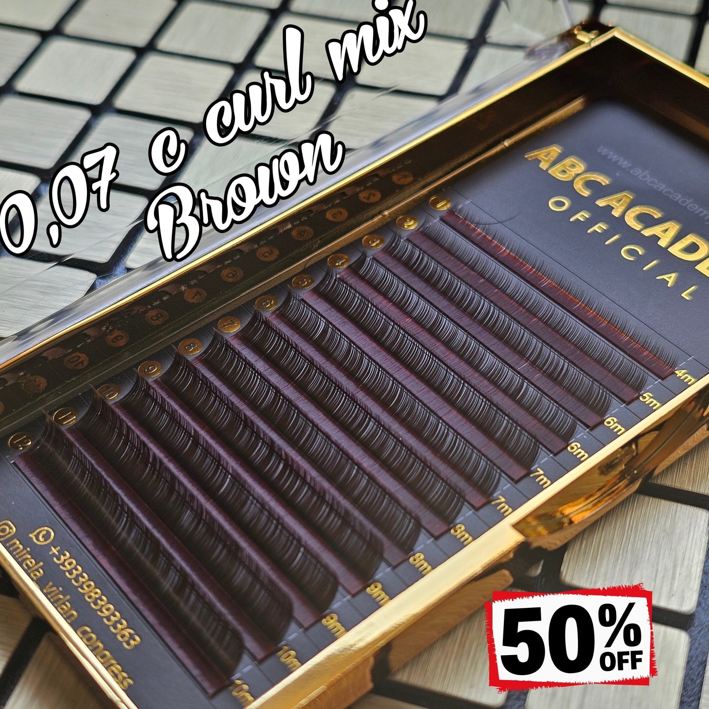 0,07 c curl mix Brown 50%discount