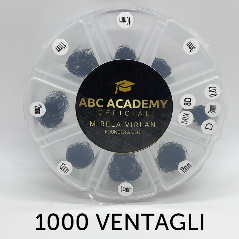 1000 VENTAGLI 8D MIX 0,07 D curl