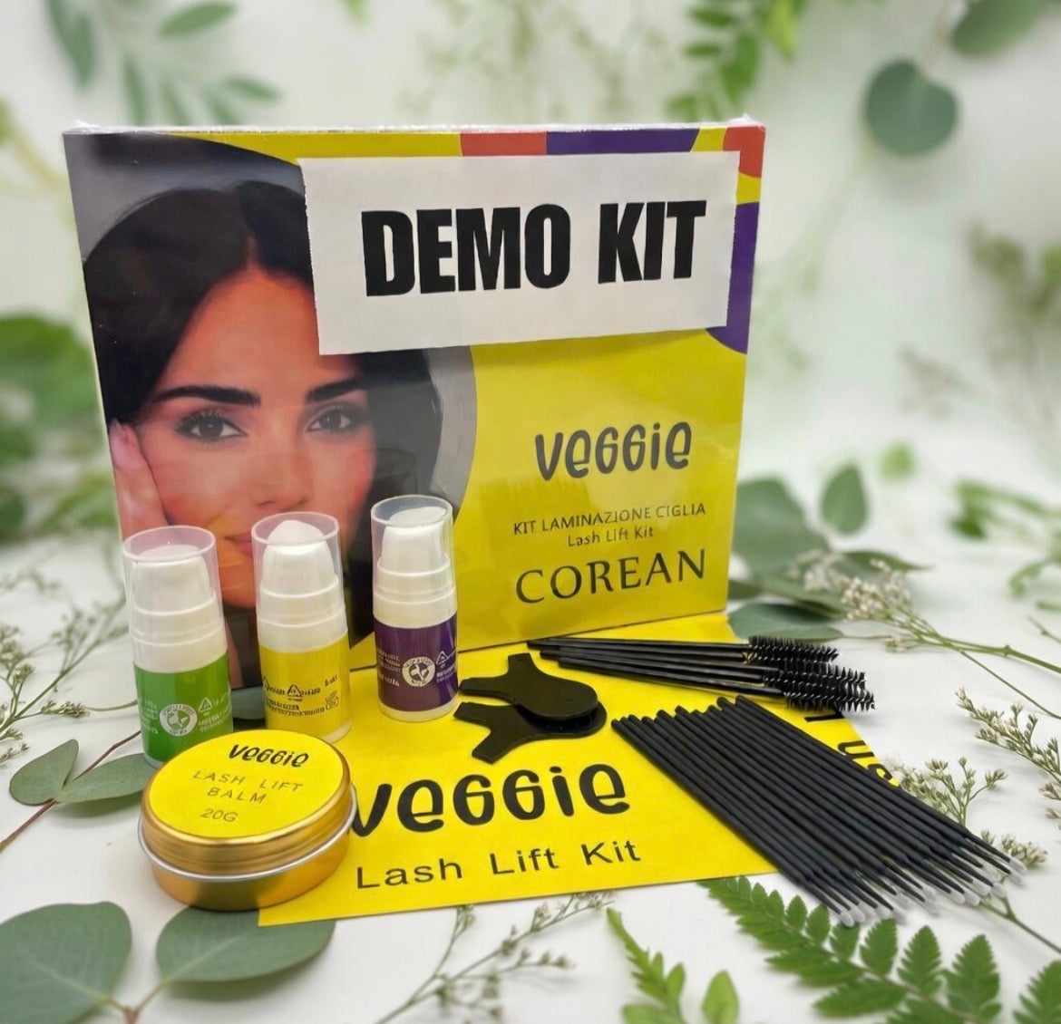 DEMO KIT laminazione coreana ciglia e sopracciglia linea maleabile