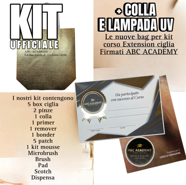Kit completo e profesionale extension ciglia