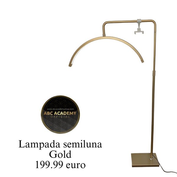 Lampada semiluna gold