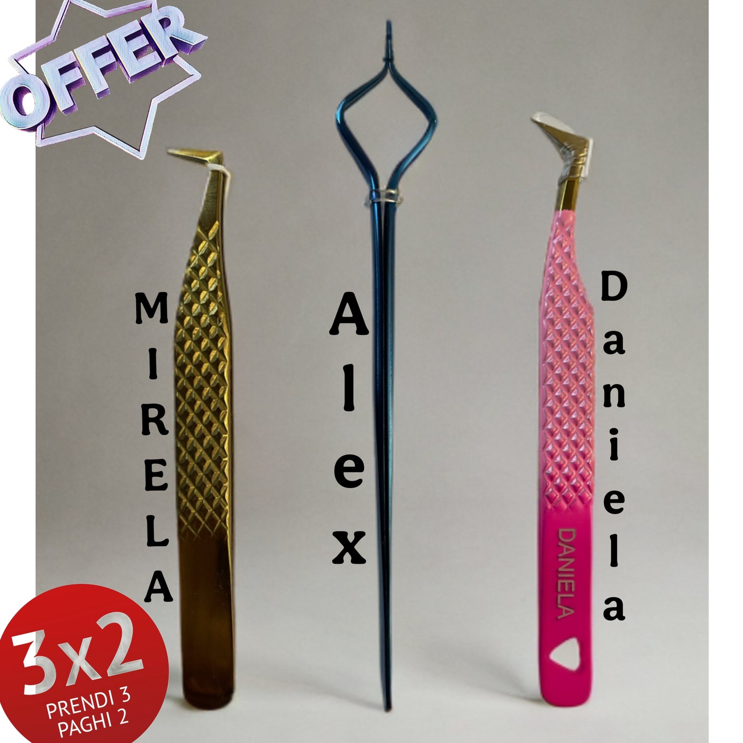 Prendi 3 paghi 2 ,pinza Mirela + pinza Alex + pinza Daniela