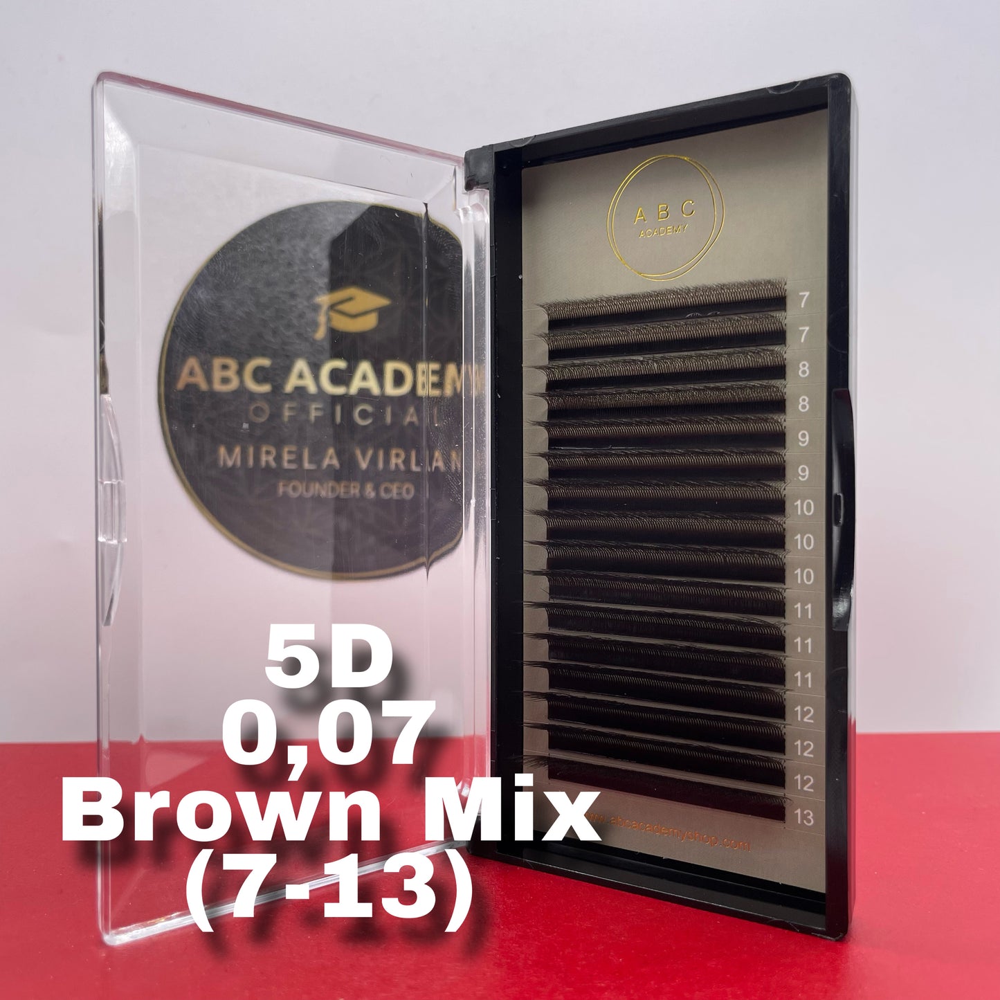 5d M curl mix brown 7/13mm