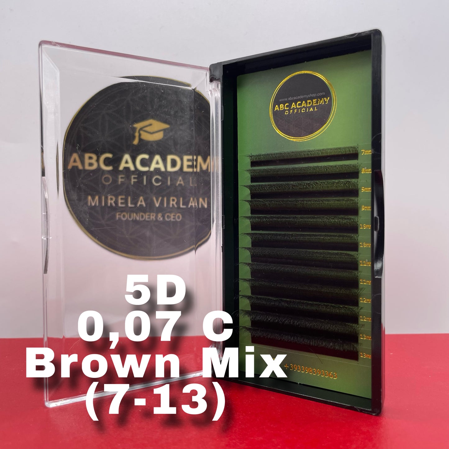 5d C curl  mix brown 7/13mm