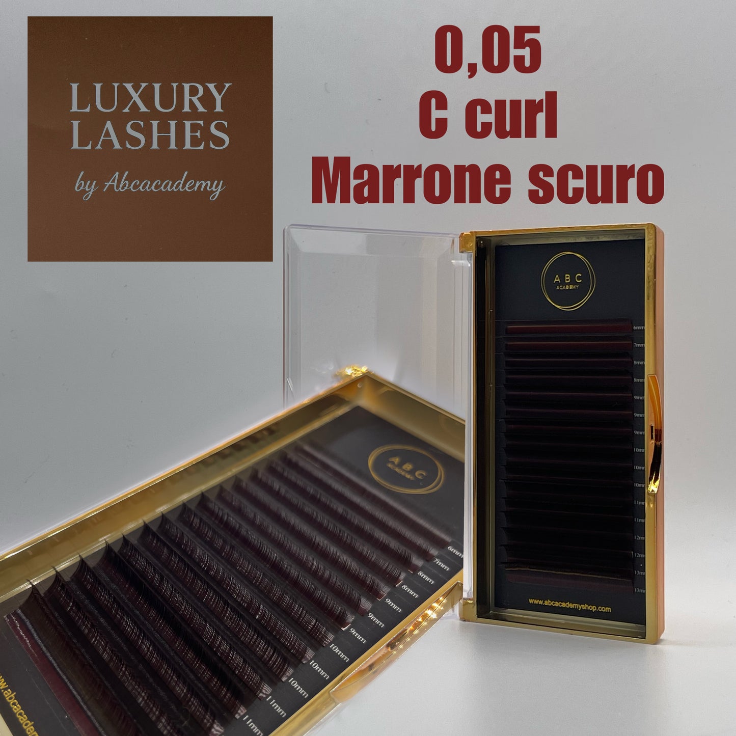 0.05 C curl  marrone scuro  LUXURY