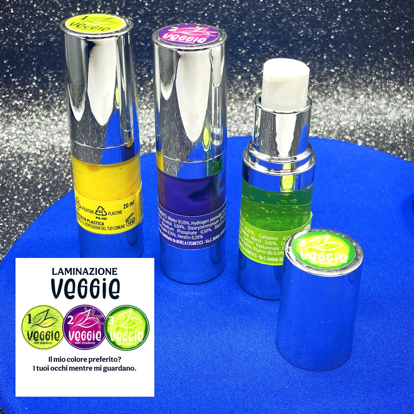 LAMINAZIONE CIGLIA  E SOPRACCIGLIA VEGANA STEP 1 +STEP 2 +STEP 3 vegan