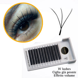 W lashes double 6d C curl 10 mm