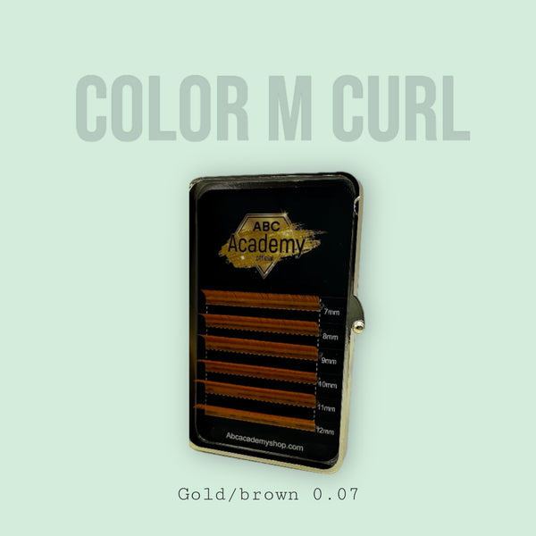 M curl 0.07 giallo marrone